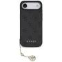 Калъф за iPhone 17 Air - Guess - Hardcase 4G Charm Cradle MagSafe (GUHMP17MGF4GCK) - Черен