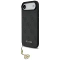 Калъф за iPhone 17 Air - Guess - Hardcase 4G Charm Cradle MagSafe (GUHMP17MGF4GCK) - Черен