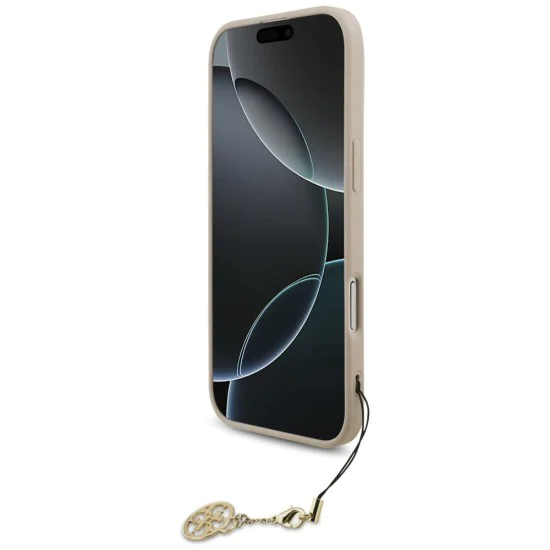 Калъф за iPhone 17 Air - Guess - Hardcase 4G Charm Cradle MagSafe (GUHMP17MGF4GCP) - Розов