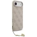 Калъф за iPhone 17 Air - Guess - Hardcase 4G Charm Cradle MagSafe (GUHMP17MGF4GCP) - Розов