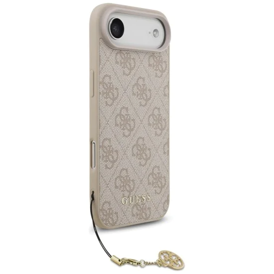 Калъф за iPhone 17 Air - Guess - Hardcase 4G Charm Cradle MagSafe (GUHMP17MGF4GCP) - Розов