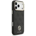 Калъф за iPhone 17 Pro Max - Guess - Hardcase 4G Strass Logo MagSafe (GUHMP17XP4GRMDEK) - Черен