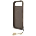 Калъф за iPhone 17 Air - Guess - Hardcase 4G Charm Cradle MagSafe (GUHMP17MGF4GCW) - Кафяв