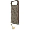 Калъф за iPhone 17 Air - Guess - Hardcase 4G Charm Cradle MagSafe (GUHMP17MGF4GCW) - Кафяв