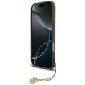 Калъф за iPhone 17 Air - Guess - Hardcase 4G Charm Cradle MagSafe (GUHMP17MGF4GCW) - Кафяв