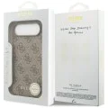 Калъф за iPhone 17 Air - Guess - Hardcase 4G Charm Cradle MagSafe (GUHMP17MGF4GCW) - Кафяв