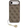 Калъф за iPhone 17 Air - Guess - Hardcase 4G Charm Cradle MagSafe (GUHMP17MGF4GCW) - Кафяв