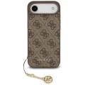 Калъф за iPhone 17 Air - Guess - Hardcase 4G Charm Cradle MagSafe (GUHMP17MGF4GCW) - Кафяв
