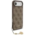 Калъф за iPhone 17 Air - Guess - Hardcase 4G Charm Cradle MagSafe (GUHMP17MGF4GCW) - Кафяв