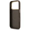 Калъф за iPhone 17 Pro - Guess - Hardcase 4G Strass Logo MagSafe (GUHMP17LP4GRMDEW) - Кафяв