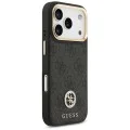 Калъф за iPhone 17 Pro - Guess - Hardcase 4G Strass Logo MagSafe (GUHMP17LP4GRMDEK) - Черен