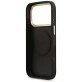 Калъф за iPhone 17 Pro - Guess - Hardcase 4G Strass Logo MagSafe (GUHMP17LP4GRMDEK) - Черен