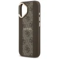 Калъф за iPhone 17 - Hardcase 4G Stripe MagSafe - Guess - Кафяв