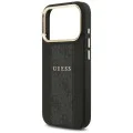 Калъф за iPhone 17 Pro - Guess - Hardcase 4G Stripe MagSafe (GUHMP17LPG4SEMCK) - Черен