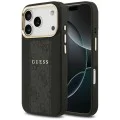 Калъф за iPhone 17 Pro - Guess - Hardcase 4G Stripe MagSafe (GUHMP17LPG4SEMCK) - Черен