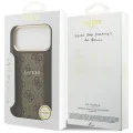 Калъф за iPhone 17 Pro - Guess - Hardcase 4G Stripe MagSafe (GUHMP17LPG4SEMCW) - Кафяв