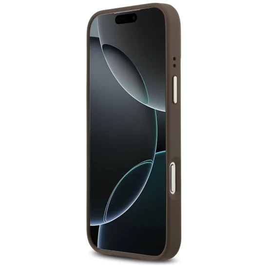 Калъф за iPhone 17 Pro Max - Guess - Hardcase 4G Stripe MagSafe (GUHMP17XPG4SEMCW) - Кафяв