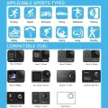 Techsuit - Комплект аксесоари CamQuest 50in1 (SA50) - за GoPro Hero, SJCAM, екшън камери, с калъф за носене - Черен