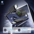 Зарядно - Lito - (LC19T) - с включен кабел Type-C, Type-C, USB изход, PD30W, GaN, PC Fireproof, EU Plug - Черен