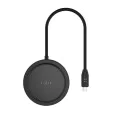 Fixed - MagHub 7в1 (FIXHU-M-BK) - USB-C към 2x USB-C, USB-A, HDMI, четец на Micro-SD/SD карти, безжичен MagSafe, PD100W, 4K, 5Gb/s - Черен