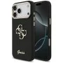 Калъф за iPhone 17 Pro Max - Guess - Fixed Glitter Big 4G Metal Frame (GUHCP17XHG4SGCK) - Черен