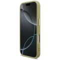Калъф за iPhone 17 Pro - Guess - Fixed Glitter Big 4G Metal Frame (GUHCP17LHG4SGCD) - Златист