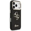 Калъф за iPhone 17 Pro - Guess - Fixed Glitter Big 4G Metal Frame (GUHCP17LHG4SGCK) - Черен
