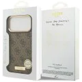 Калъф за iPhone 17 Pro Max - Guess - Hardcase 4G Logo Plate MagSafe (GUHMP17XU4GPRW) - Кафяв