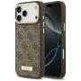 Калъф за iPhone 17 Pro Max - Guess - Hardcase 4G Logo Plate MagSafe (GUHMP17XU4GPRW) - Кафяв