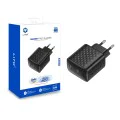 Зарядно устройство Lito - (LC22) - 2x Type-C изход, PD45W, GaN, PC Fireproof, EU щепсел - Черен