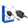 Зарядно устройство Lito - (LC25T) - с включен кабел Type-C, 2x Type-C, USB изход, PD65W, GaN, PC Fireproof, EU Plug - Черен