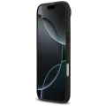 Калъф за iPhone 17 Air - Guess - Grained Flowers MagSafe (GUHMP17MPGNMPLMK) - Черен