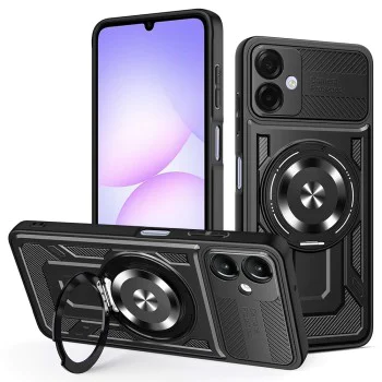 Калъф за Samsung Galaxy A07 4G - Techsuit - RuggedCam - Черен