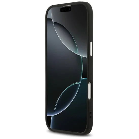 Калъф за iPhone 17 Air - Guess - Hardcase Classic Logo MagSafe (GUHMP17MPSAREGSK) - Черен