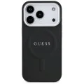 Калъф за iPhone 17 Pro - Guess - Hardcase Classic Logo MagSafe (GUHMP17LPSAREGSK) - Черен