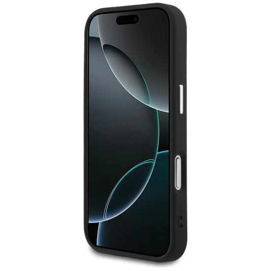 Калъф за iPhone 17 Pro - Guess - Hardcase Classic Logo MagSafe (GUHMP17LPSAREGSK) - Черен