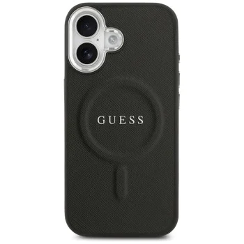 Калъф за iPhone 17 - Guess - Hardcase Classic Logo MagSafe (GUHMP17SPSAREGSK) - Черен