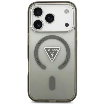 Калъф за iPhone 17 Pro Max - Guess - IML Gradient Triangle Logo MagSafe (GUHMP17XHGTMLCGA) - Каки