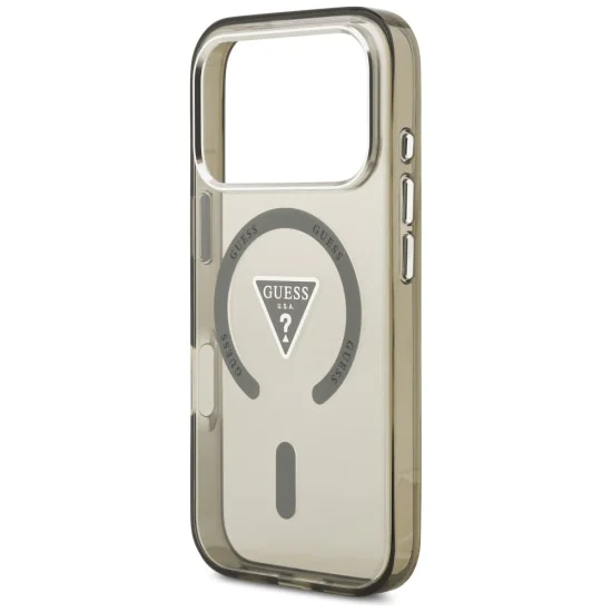 Калъф за iPhone 17 Pro - Guess - IML Gradient Triangle Logo MagSafe (GUHMP17LHGTMLCGA) - Каки