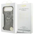 Калъф за iPhone 17 Air - Guess - с шарка на питон MagSafe (GUHMP17MHIMPYGK) - Черен