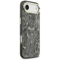 Калъф за iPhone 17 Air - Guess - с шарка на питон MagSafe (GUHMP17MHIMPYGK) - Черен