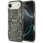 Калъф за iPhone 17 Air - Guess - с шарка на питон MagSafe (GUHMP17MHIMPYGK) - Черен
