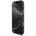 Калъф за iPhone 17 Pro Max - Guess - 4G триъгълно лого с голяма каишка, метално копче MagSafe (GUHMP17XP4G4TCSW) - Кафяв