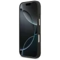 Калъф за iPhone 17 Pro - Guess - 4G Strass Logo с голяма каишка, метално копче MagSafe (GUHMP17LP4G4DCSK) - Черен