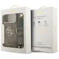 Калъф за iPhone 17 Pro Max - Guess - Голямо 4G класическо лого с големи метални копчета на каишката (GUHCP17XP4G4BCSW) - Кафяв