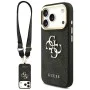 Калъф за iPhone 17 Pro - Guess - Голямо 4G класическо лого с големи метални копчета за каишка (GUHCP17LP4G4BCSK) - Черен