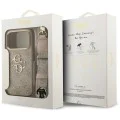 Калъф за iPhone 17 Pro - Guess - Голямо 4G класическо лого с големи метални копчета за каишка (GUHCP17LP4G4BCSP) - Розов