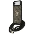 Калъф за iPhone 17 Air - Guess - Crossbody Cord 4G Big Logo (GUHCP17MP4GMGCRW) - Кафяв