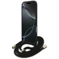 Калъф за iPhone 17 Air - Guess - Crossbody Cord 4G Big Logo (GUHCP17MP4GMGCRW) - Кафяв