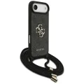 Калъф за iPhone 17 Air - Guess - Crossbody Cord 4G Big Logo (GUHCP17MP4GMGCRK) - Черен